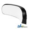 A & I Products Back Cushion, Plastic Base, for Fiberglass Back Support, WHT/BLK 5.5" x2" x17" A-380684R93-5 - alternate 1